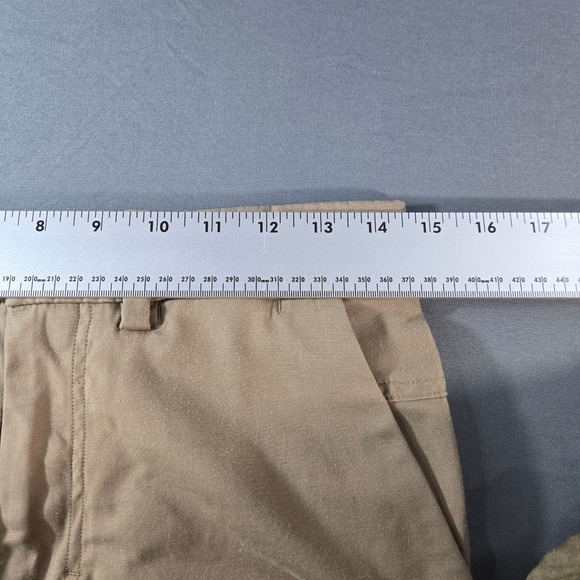 Lululemon Commission Shorts Mens 29 Khaki Tan Technical Chino Golf 9 Inch Inseam - Picture 6 of 8